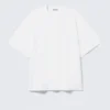 Oversized Short-Sleeved Cotton T-Shirt – White Oversized Short-Sleeved Cotton T-Shirt – White