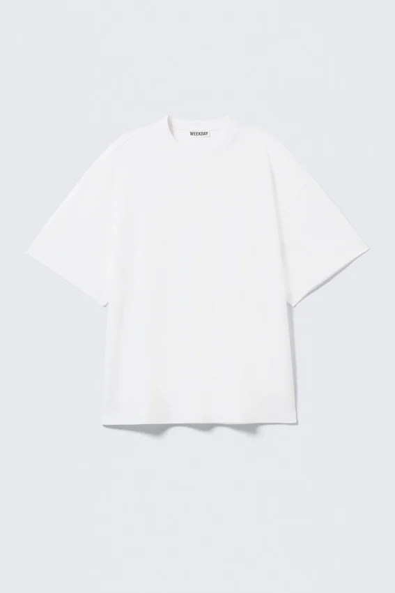 Oversized Short-Sleeved Cotton T-Shirt – White Oversized Short-Sleeved Cotton T-Shirt – White