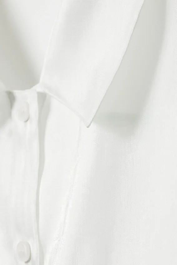 Oversized Short-Sleeved Organza Shirt – Mint Oversized Short-Sleeved Organza Shirt – Mint
