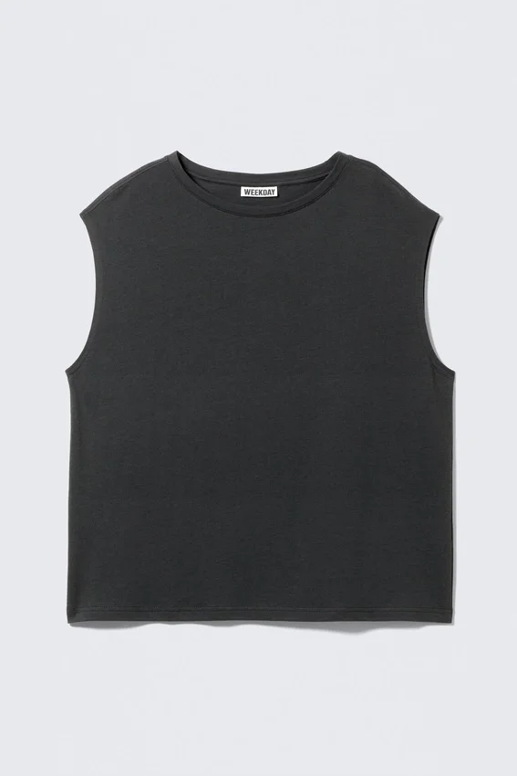 Oversized Sleeveless Tank Top – Dark Oversized Sleeveless Tank Top – Dark