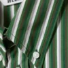 Oversized Striped Button-Down Shirt – Green Stripe Oversized Striped Button-Down Shirt – Green Stripe