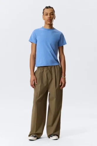 Oversized Suit Trousers – Beige