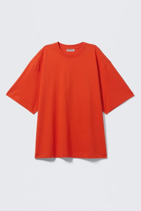 Oversized T-Shirt – Bright Orange Oversized T-Shirt – Bright Orange