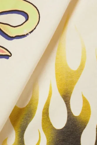 Oversized Throw-On T-Shirt – Light Yellow – Cosmic Blaze