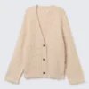 Oversized V-Neck Cardigan – Beige Oversized V-Neck Cardigan – Beige