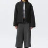 Oversized Washed Canvas Jacket – Black Oversized Washed Canvas Jacket – Black