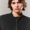 Oversized Washed Canvas Jacket – Black Oversized Washed Canvas Jacket – Black