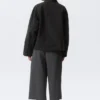 Oversized Washed Canvas Jacket – Black Oversized Washed Canvas Jacket – Black