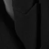 Oversized Wool-Blend Double-Breasted Blazer – Black Oversized Wool-Blend Double-Breasted Blazer – Black