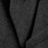 Oversized Wool-Blend Double-Breasted Blazer – Dark Grey – Herringbone Oversized Wool-Blend Double-Breasted Blazer – Dark Grey – Herringbone