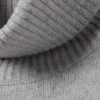 Oversized Wool Turtleneck Sweater – Grey Melange Oversized Wool Turtleneck Sweater – Grey Melange