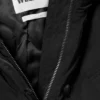 Padded Bomber Parka with Faux Fur Trim – Black Padded Bomber Parka with Faux Fur Trim – Black