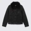 Padded Denim Jacket – Risso Black – Black Padded Denim Jacket – Risso Black – Black