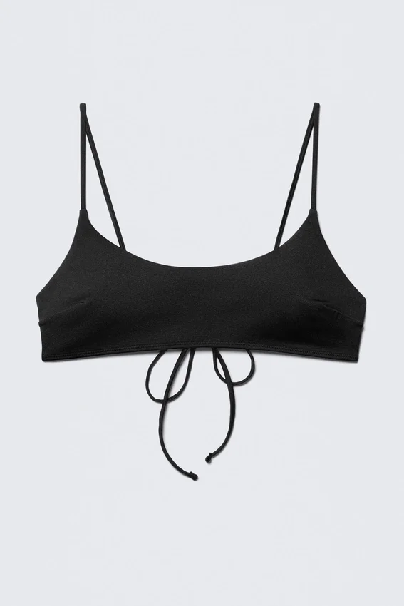 Padded Tie Bikini Top – Black Padded Tie Bikini Top – Black