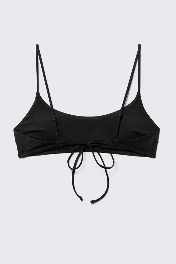 Padded Tie Bikini Top – Black Padded Tie Bikini Top – Black
