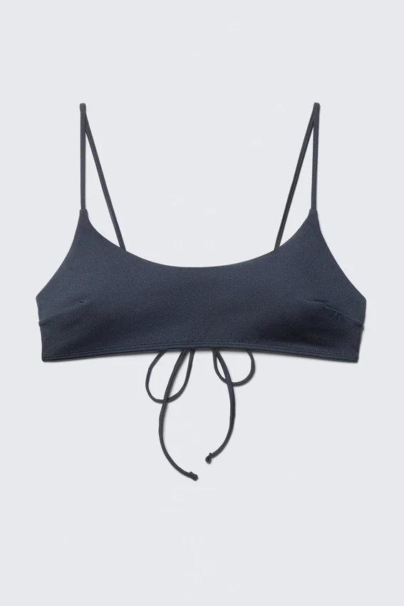 Padded Tie Bikini Top – Dark Blue Padded Tie Bikini Top – Dark Blue