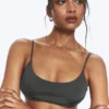 Padded Tie Bikini Top – Dark Grey Padded Tie Bikini Top – Dark Grey