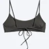 Padded Tie Bikini Top – Dark Grey Padded Tie Bikini Top – Dark Grey