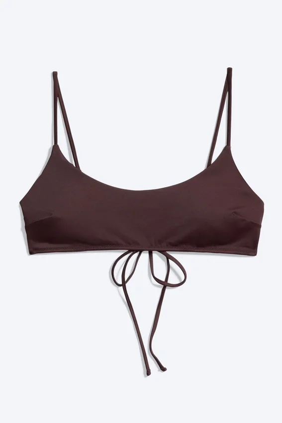 Padded Tie Bikini Top – Dark Red Padded Tie Bikini Top – Dark Red