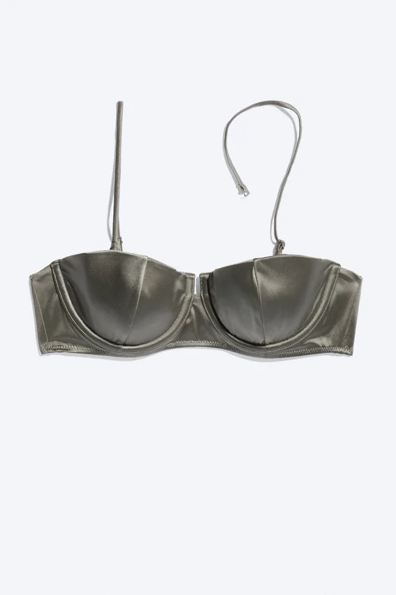 Padded Wire Bikini Top – Dusty Grey Padded Wire Bikini Top – Dusty Grey