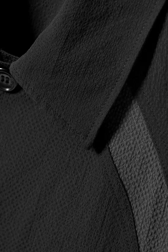 Paneled Relaxed Raglan Overshirt – Black Paneled Relaxed Raglan Overshirt – Black