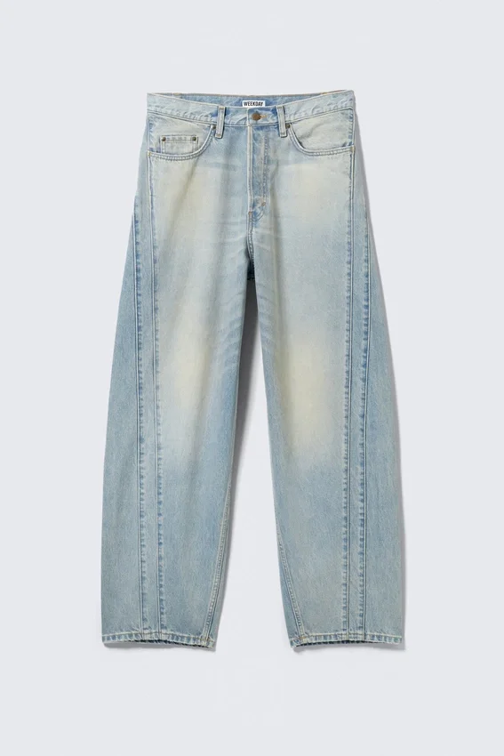 Panelled Loose Fit Baggy Unisex Jeans – Port Blue – Light Blue Panelled Loose Fit Baggy Unisex Jeans – Port Blue – Light Blue