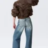 Paz Low Rise No-Waistband Wide Leg Jeans – Blue Horses – Medium Blue Paz Low Rise No-Waistband Wide Leg Jeans – Blue Horses – Medium Blue