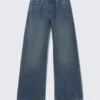 Paz Mid Rise Wide Jeans – Ajax Blue – Dark Blue Paz Mid Rise Wide Jeans – Ajax Blue – Dark Blue