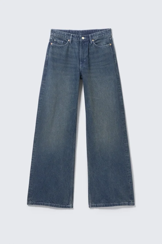 Paz Mid Rise Wide Jeans – Ajax Blue – Dark Blue Paz Mid Rise Wide Jeans – Ajax Blue – Dark Blue