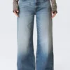 Paz Mid Rise Wide Jeans – Blue Horses – Medium Blue Paz Mid Rise Wide Jeans – Blue Horses – Medium Blue