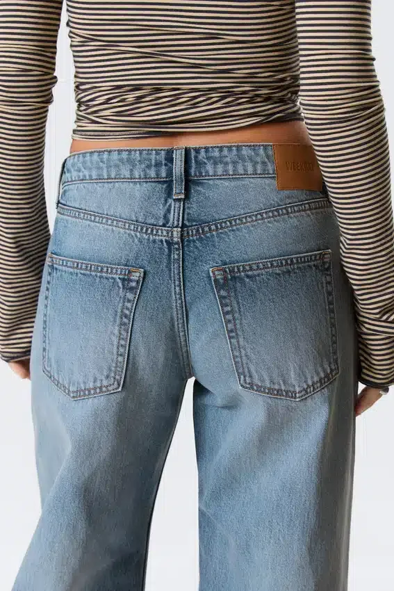 Paz Mid Rise Wide Jeans – Blue Horses – Medium Blue Paz Mid Rise Wide Jeans – Blue Horses – Medium Blue