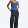 Paz Mid Rise Wide Jeans – Blue Rinse – Dark Blue Paz Mid Rise Wide Jeans – Blue Rinse – Dark Blue