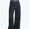 Paz Mid Rise Wide Jeans – Blue Rinse – Dark Blue Paz Mid Rise Wide Jeans – Blue Rinse – Dark Blue