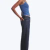 Paz Mid Rise Wide Jeans – Blue Rinse – Dark Blue Paz Mid Rise Wide Jeans – Blue Rinse – Dark Blue