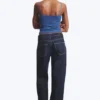 Paz Mid Rise Wide Jeans – Blue Rinse – Dark Blue Paz Mid Rise Wide Jeans – Blue Rinse – Dark Blue