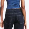 Paz Mid Rise Wide Jeans – Blue Rinse – Dark Blue Paz Mid Rise Wide Jeans – Blue Rinse – Dark Blue