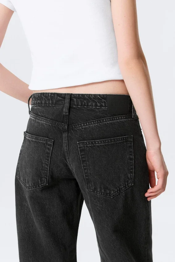 Paz Mid Rise Wide Jeans – Paloma Black – Black Paz Mid Rise Wide Jeans – Paloma Black – Black