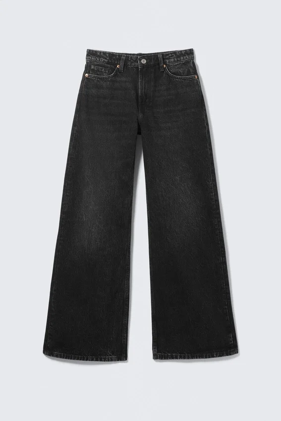 Paz Mid Rise Wide Jeans – Paloma Black – Black Paz Mid Rise Wide Jeans – Paloma Black – Black