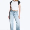 Paz Mid Rise Wide Jeans – Trot Blue – Light Blue Paz Mid Rise Wide Jeans – Trot Blue – Light Blue