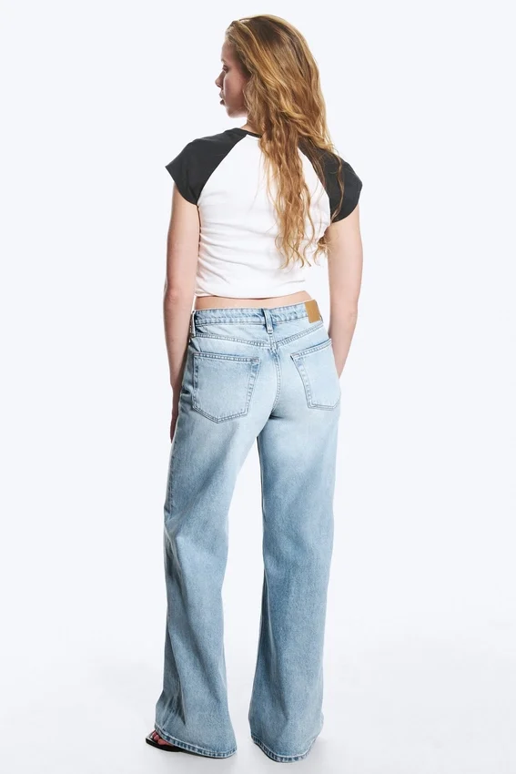 Paz Mid Rise Wide Jeans – Trot Blue – Light Blue Paz Mid Rise Wide Jeans – Trot Blue – Light Blue