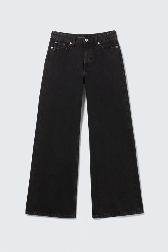 Paz Mid Rise Wide Jeans – Tuned Black – Black Paz Mid Rise Wide Jeans – Tuned Black – Black