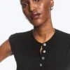 Pearl Button up Top – Black – Pearl Buttons Pearl Button up Top – Black – Pearl Buttons