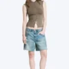 Pearl Button up Top – Dusty Grey Pearl Button up Top – Dusty Grey