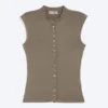 Pearl Button up Top – Dusty Grey Pearl Button up Top – Dusty Grey