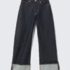 Peggy Low Rise Loose Baggy Jeans – Blue Rinse – Dark Blue Peggy Low Rise Loose Baggy Jeans – Blue Rinse – Dark Blue