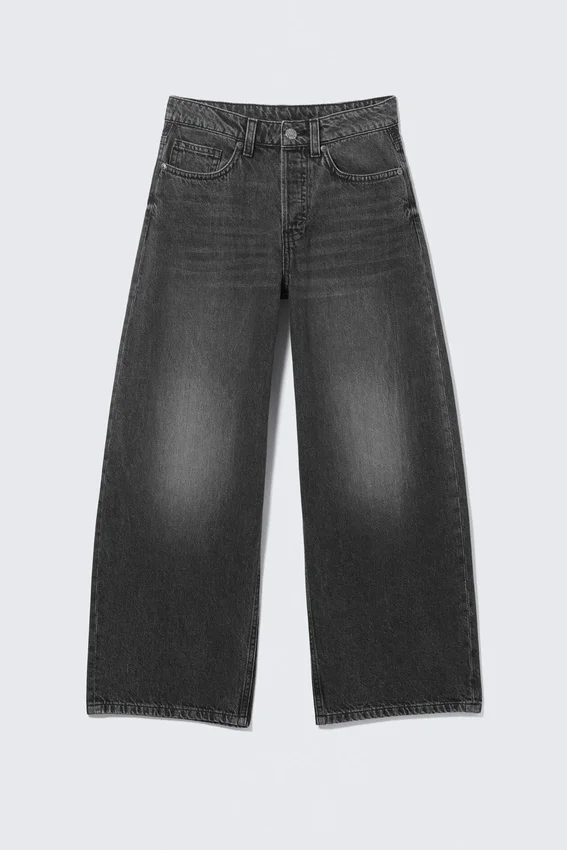 Peggy Low Waist Baggy Jeans – Haunted Black – Black Peggy Low Waist Baggy Jeans – Haunted Black – Black