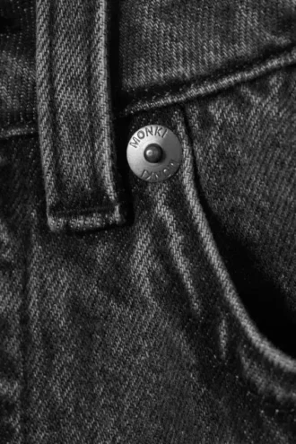 Peggy Low Waist Baggy Jeans – Haunted Black – Black
