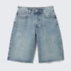 Peggy Low Waist Loose Baggy Leg Denim Shorts – Mid Blue – Medium Blue Peggy Low Waist Loose Baggy Leg Denim Shorts – Mid Blue – Medium Blue