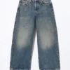Peggy Low Waist Loose Baggy Leg Jeans – Desert Blue – Medium Blue Peggy Low Waist Loose Baggy Leg Jeans – Desert Blue – Medium Blue