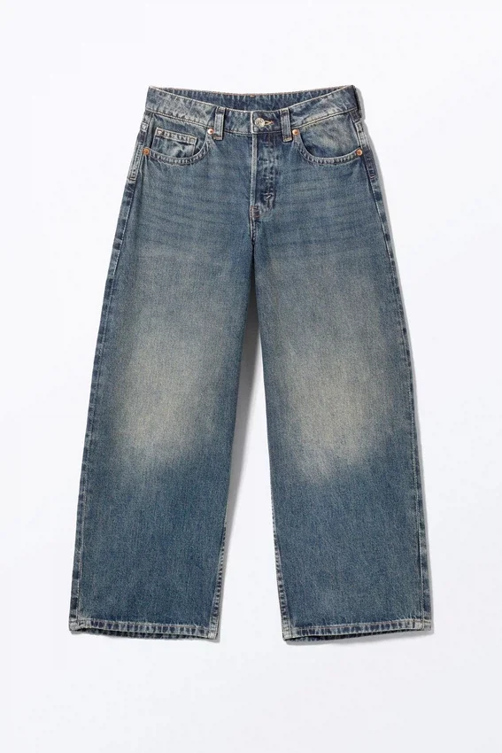 Peggy Low Waist Loose Baggy Leg Jeans – Desert Blue – Medium Blue Peggy Low Waist Loose Baggy Leg Jeans – Desert Blue – Medium Blue